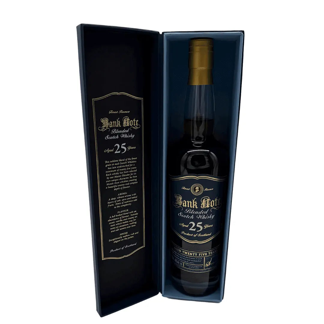 Bank Note 25 - Year - Old Blended Scotch Whisky – Rare Reserve - Main Street Liquor