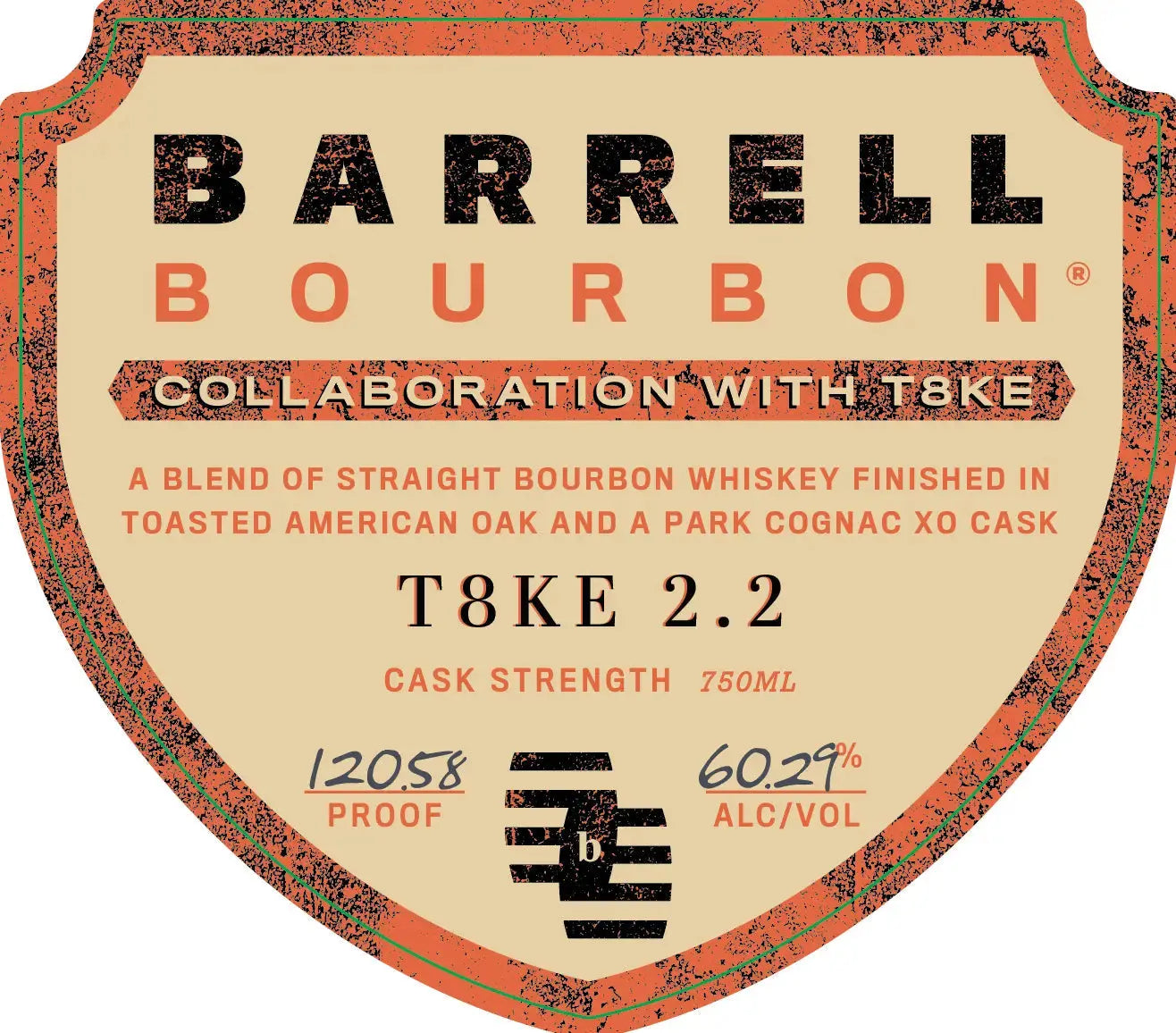 Barrell Bourbon T8KE 2.2 Cognac XO & Toasted Oak Finish 750ml - Main Street Liquor