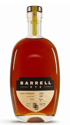 Barrell Rye Batch 002 Cask Strength, Aged 5 Years - Main Street Liquor