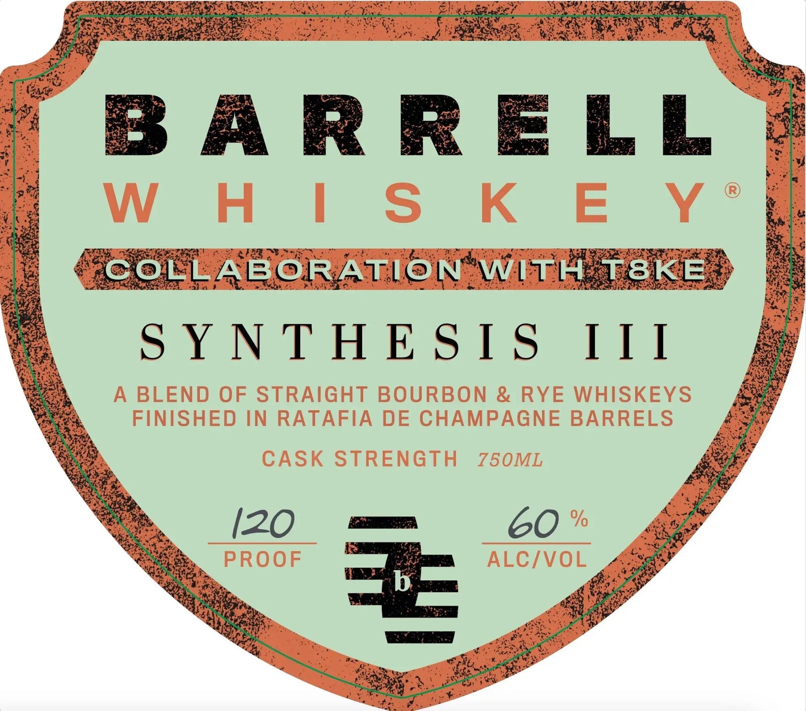 Barrell Whiskey × T8KE Synthesis III – High‑Proof Cask‑Strength Blend of Straight Bourbon & Rye Whiskeys - Main Street Liquor