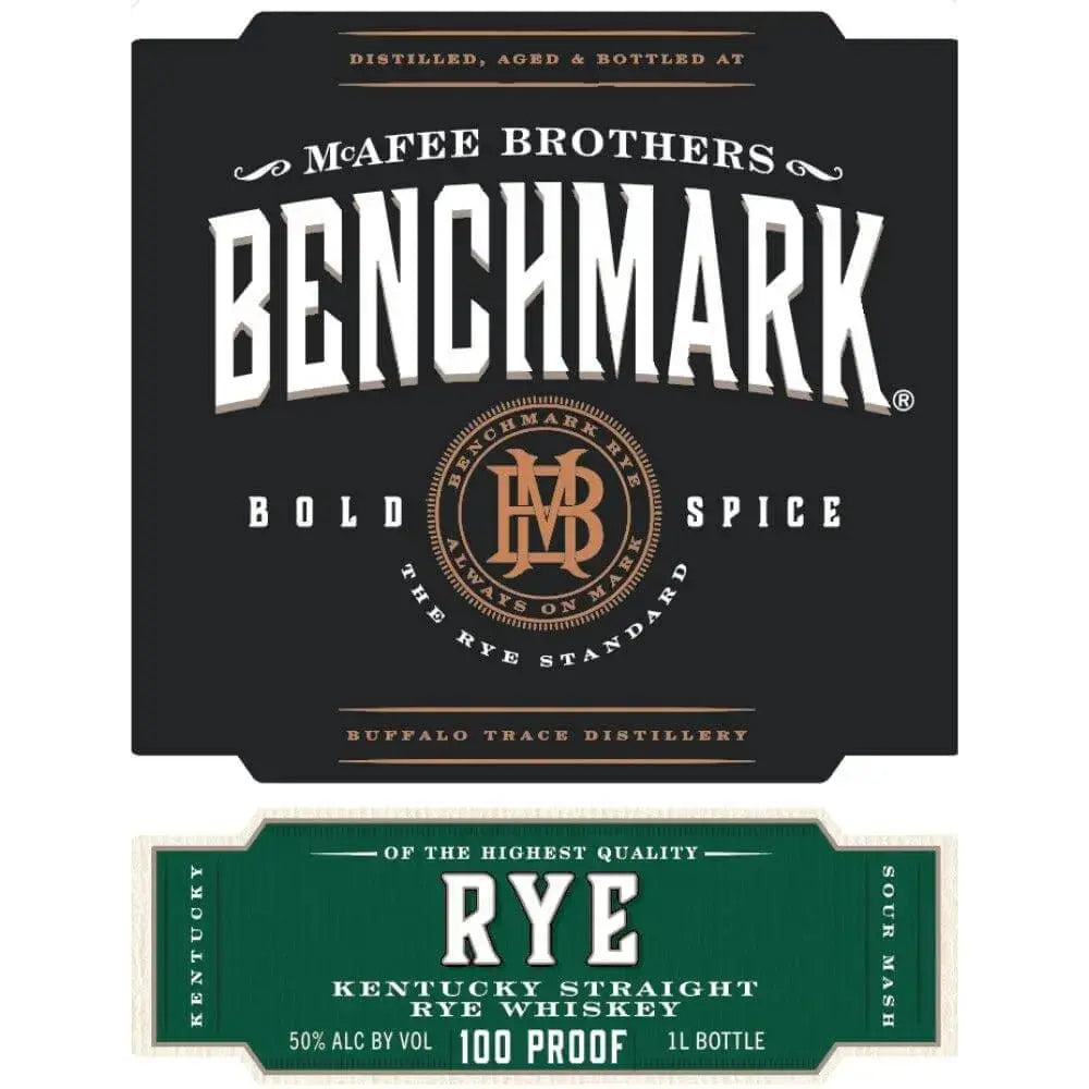 Benchmark Rye Whiskey 1L 100 Proof - Main Street Liquor