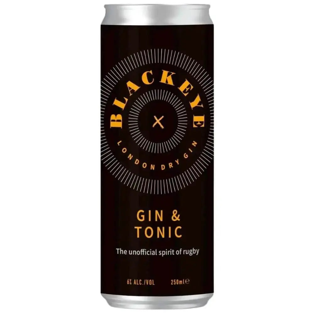 Blackeye Gin &amp; Tonic By Mike Tindall and James Haskell 12pk - Main Street Liquor
