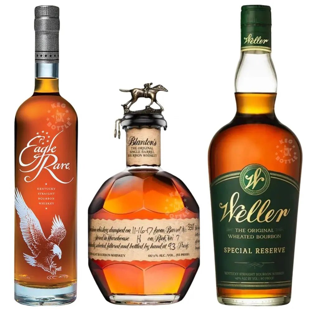 Blanton’s, Eagle Rare, & W.L. Weller Special Reserve Bourbon Collection (750 ml Each) - Main Street Liquor