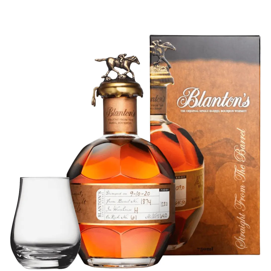 Blanton’s Straight From The Barrel 700ml with Spey Dram Glass - Main Street Liquor