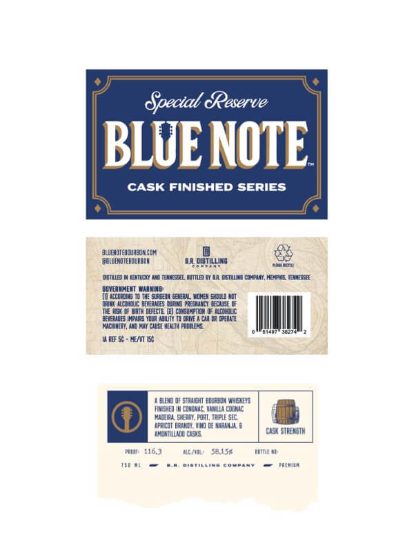 Load image into Gallery viewer, Blue Note Special Reserve Cask Finished Bourbon Cask Strength - Main Street Liquor
