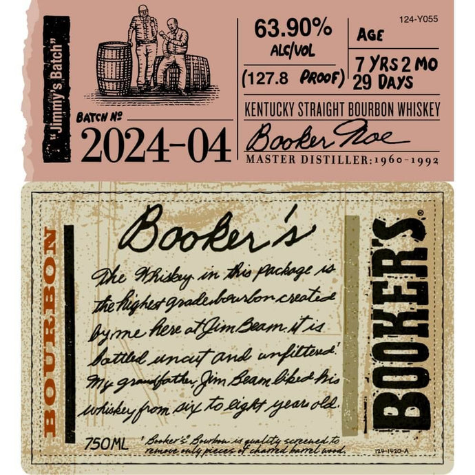 Booker's Bourbon 2024 - 04 “Jimmy's Batch” - Main Street Liquor