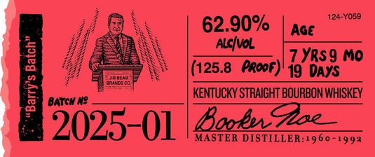 Booker's Kentucky Straight Bourbon Whiskey Barry's Batch 2025 - Main Street Liquor