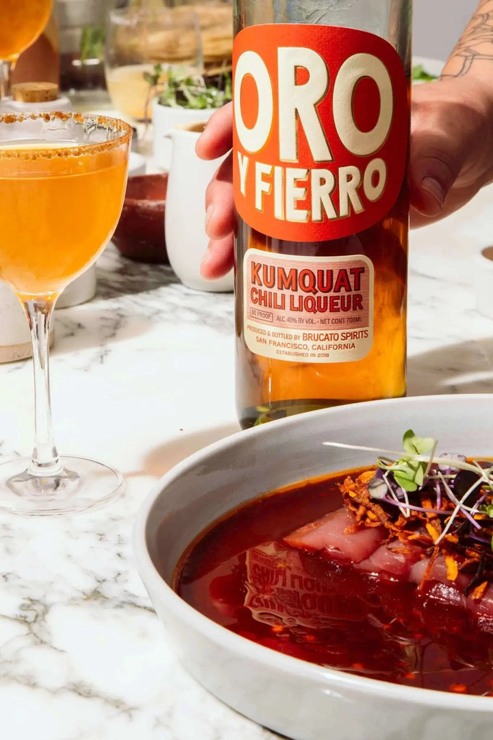 Brucato Amaro Oro y Fierro | Kumquat Chili Liqueur - Main Street Liquor