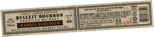 Bulleit Bourbon Barrel Strength Batch 9 - Main Street Liquor