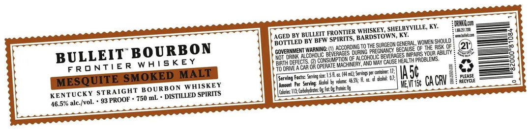 Bulleit Bourbon Mesquite Smoked Malt Kentucky Straight Bourbon Whiskey - Main Street Liquor