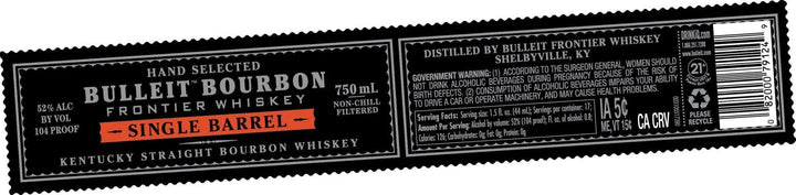 Bulleit Bourbon Single Barrel Kentucky Straight Bourbon Whiskey 104 Proof - Main Street Liquor