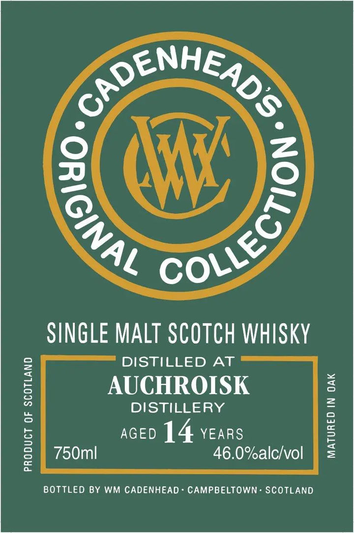 Cadenhead’s Auchroisk 14 - Year - Old Single Malt Scotch Whisky - Main Street Liquor