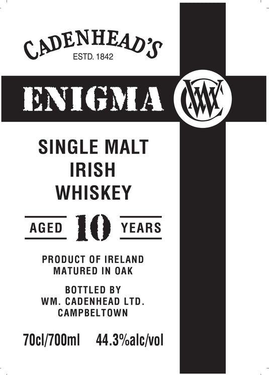 Cadenhead’s Enigma 10 Year Old Single Malt Irish Whiskey - Main Street Liquor