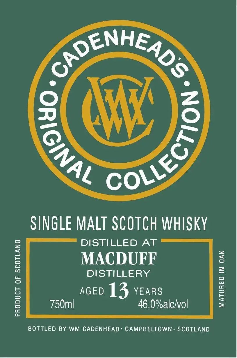 Cadenhead's Macduff 13 Year Old Single Malt Scotch Whisky - Main Street Liquor