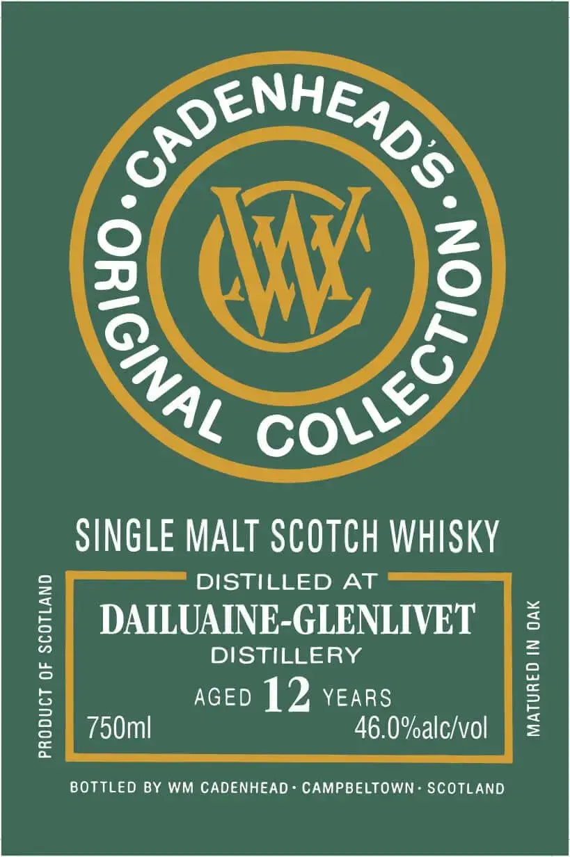 Cadenhead's Original Collection Dailuaine - Glenlivet 12 Year - Main Street Liquor