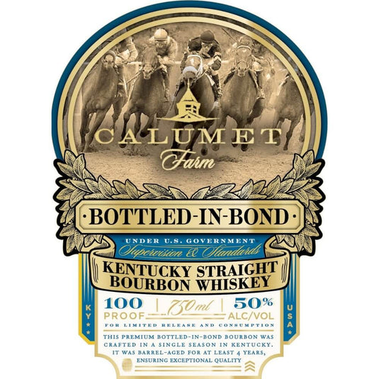 Calumet Farm Bottled in Bond Kentucky Straight Bourbon - Main Street Liquor