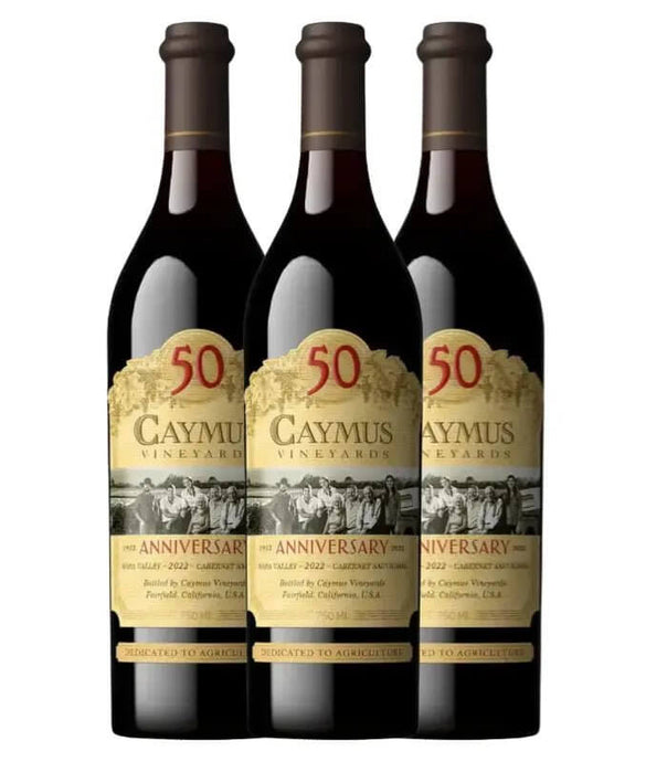 Caymus 50th Anniversary Napa Valley Cabernet Sauvignon 2022 3 Pack - Main Street Liquor