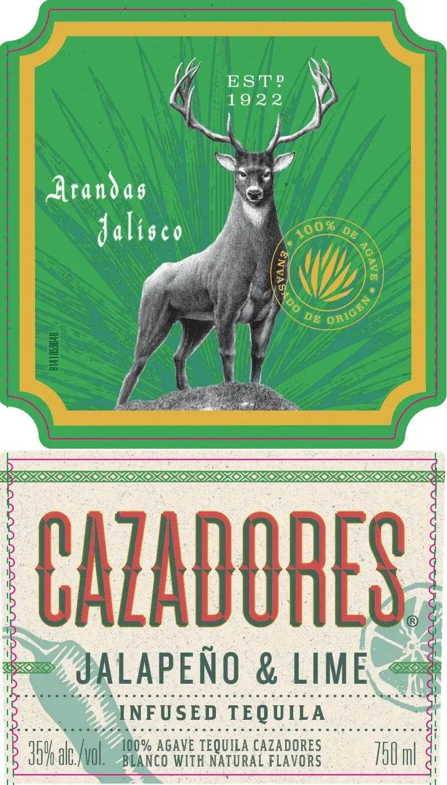 Cazadores Jalapeño &amp; Lime Infused Tequila - Main Street Liquor