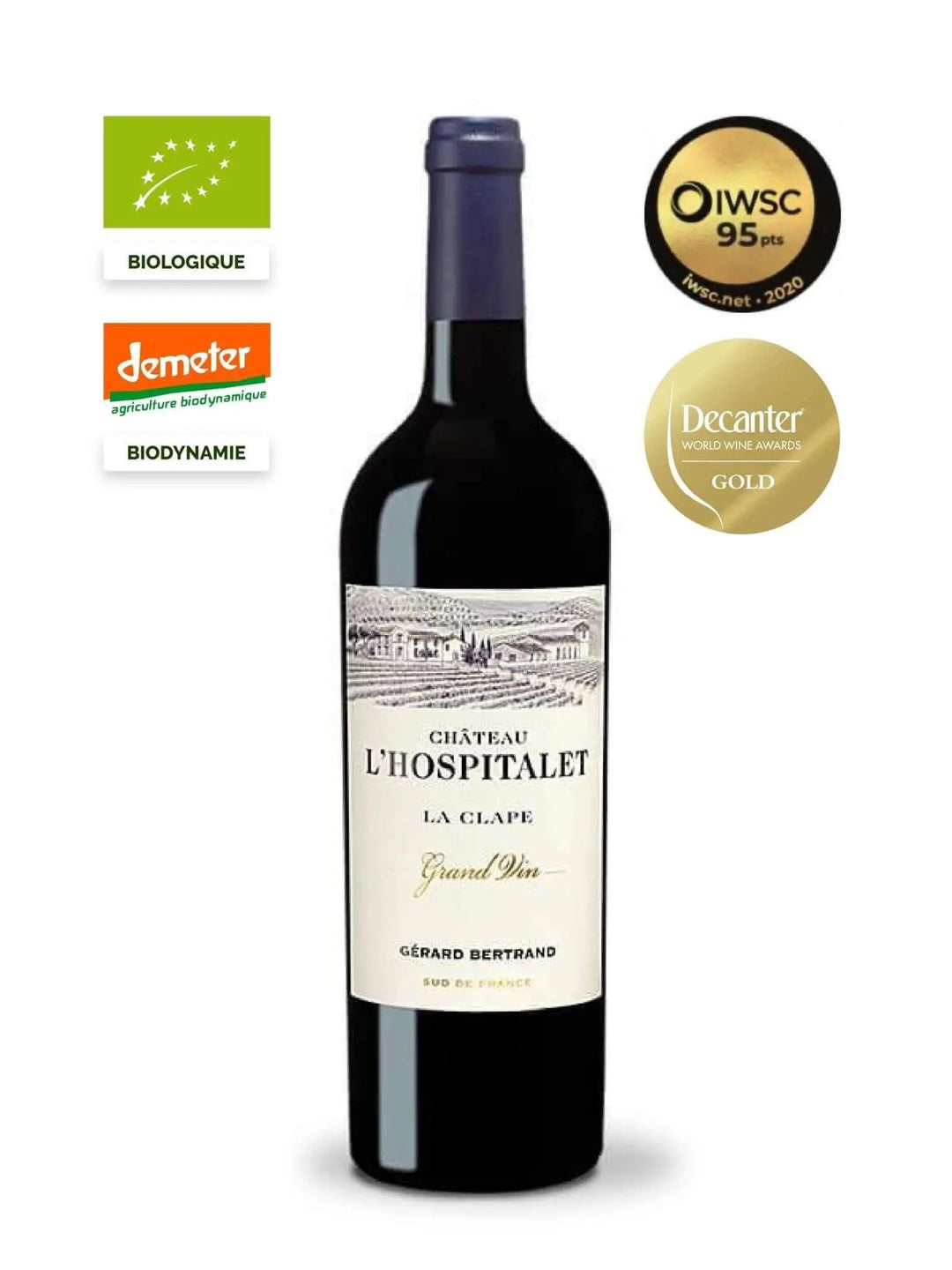 Château L'Hospitalet Grand Vin red wine - Main Street Liquor