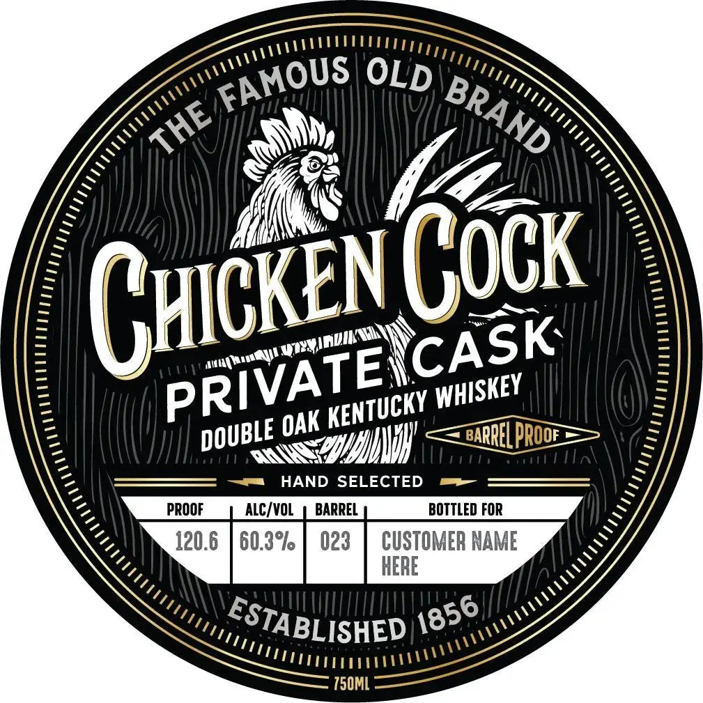 Chicken Cock Private Cask Double Oak Kentucky Whiskey Barrel Proof - Main Street Liquor