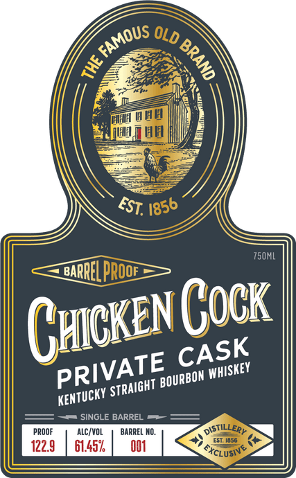 Chicken Cock Private Cask Kentucky Straight Bourbon Whiskey – Barrel Proof - Main Street Liquor