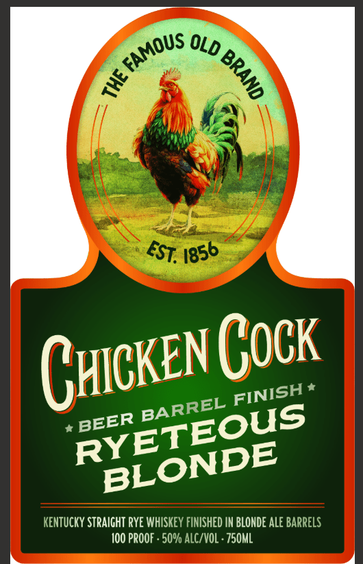 Chicken Cock Ryeteous Blonde Kentucky Straight Rye Whiskey - Main Street Liquor