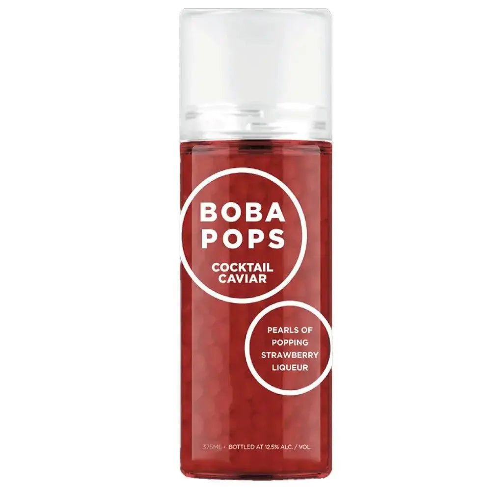 Cocktail Caviar Boba Pops Popping Strawberry Liqueur Pearls 375ml - Main Street Liquor