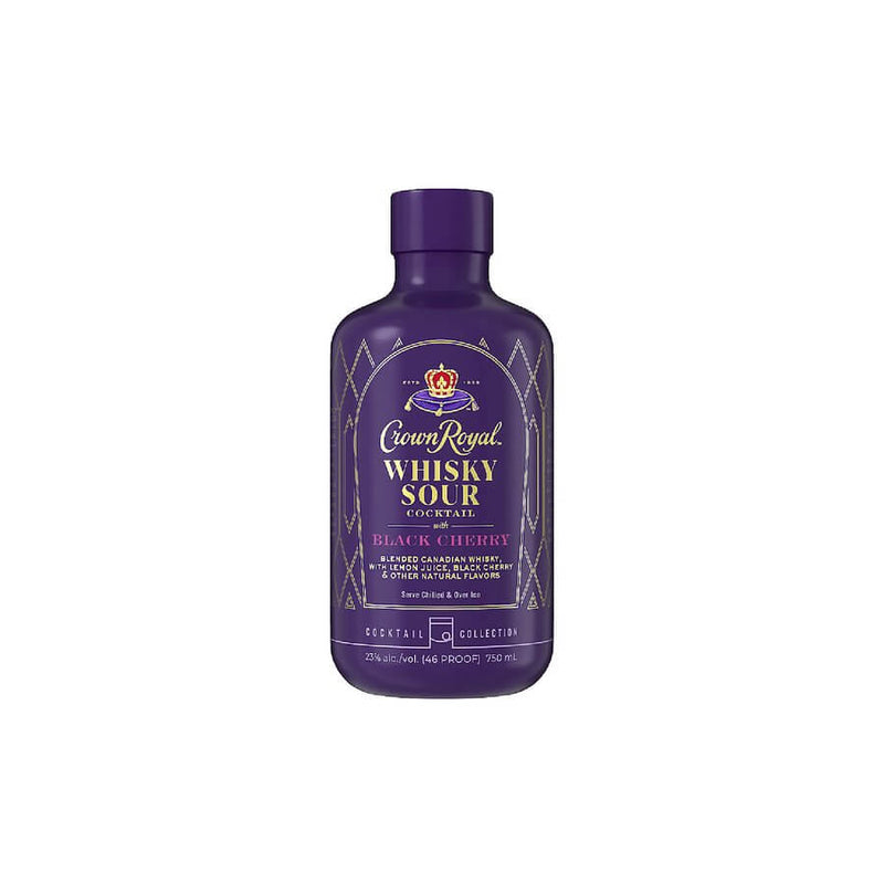 Load image into Gallery viewer, Crown Royal Black Cherry Whisky Sour Bottled Cocktail - Main Street Liquor
