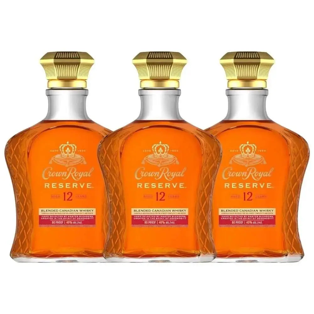 Crown Royal Reserve 12 Year Blended Canadian Whisky 3 - Pack - Main Street Liquor