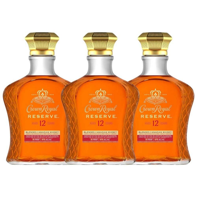 Crown Royal Reserve 12 Year Blended Canadian Whisky 3 - Pack (PRE - ORDER) - Main Street Liquor