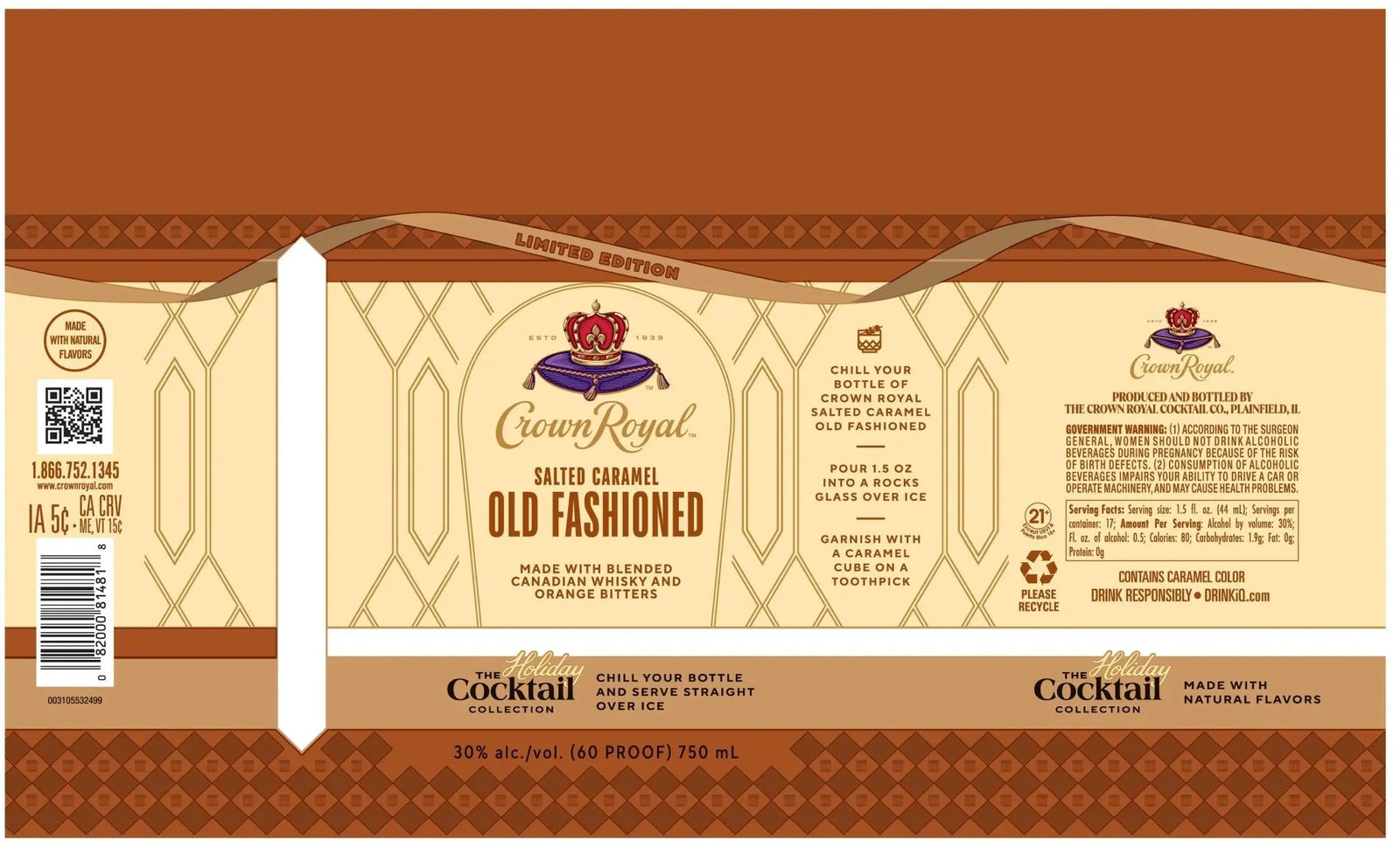 Crown Royal Salted Caramel Old Fashioned Limited Edition - Main Street Liquor