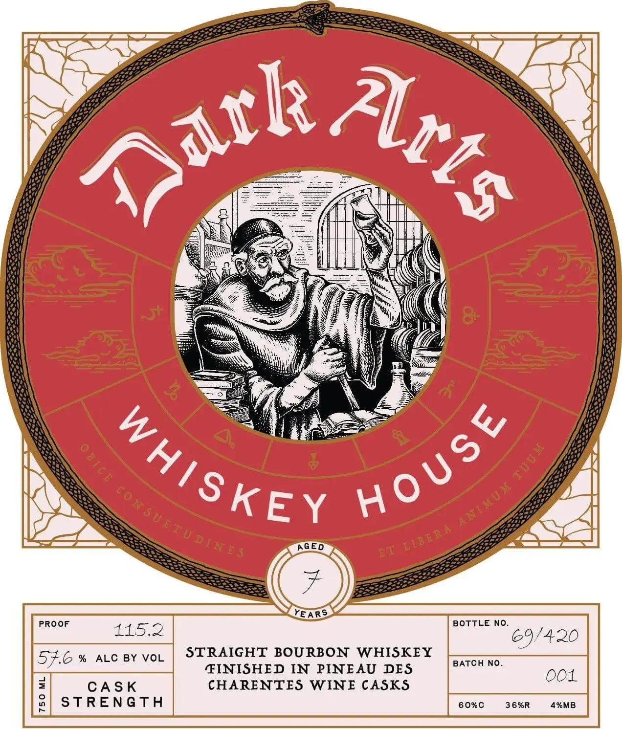Dark Arts Whiskey House 7 Year Bourbon Pineau des Charentes Finish - Main Street Liquor