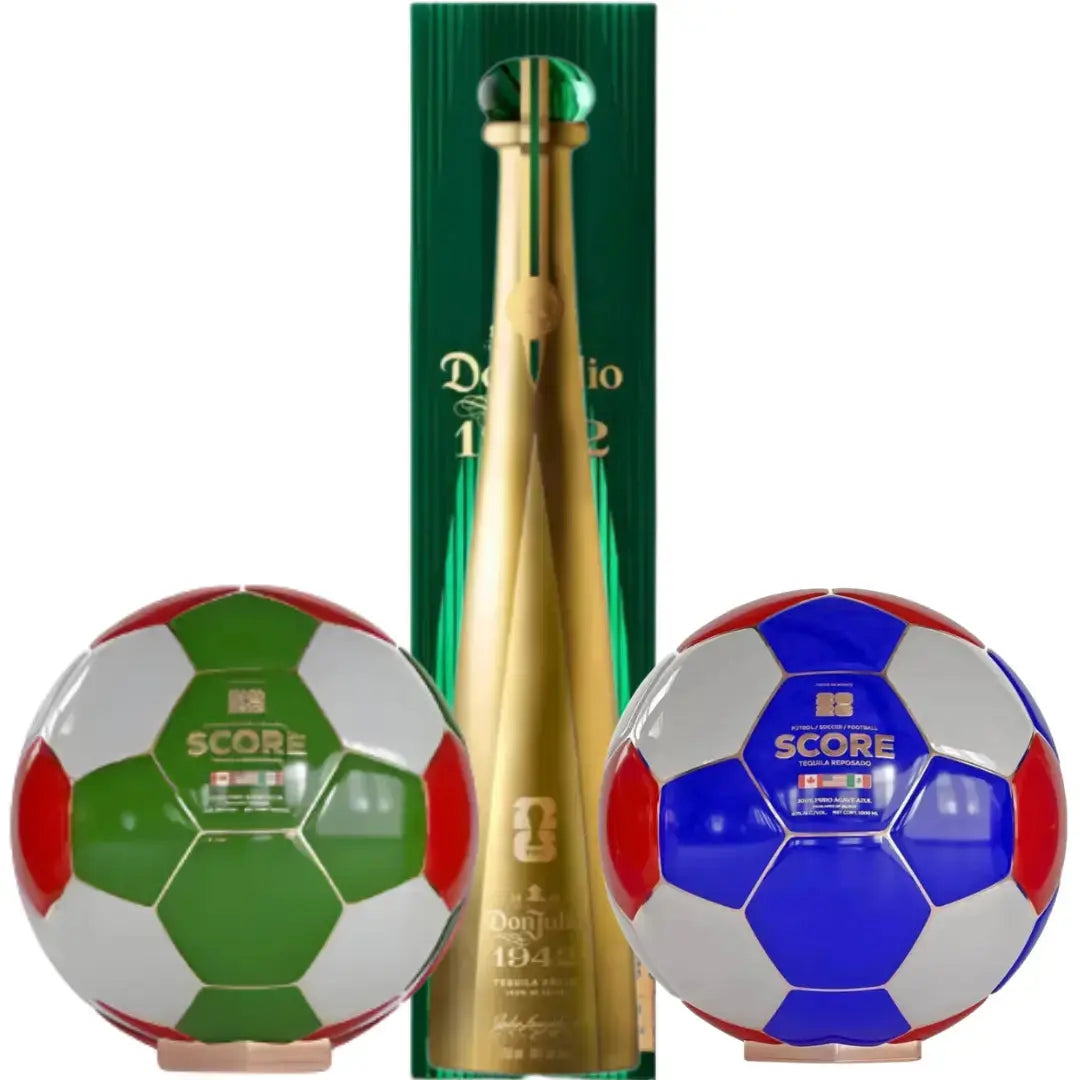 Don Julio 1942 & Score Tequila Soccer Ball Bottles USA & Mexico Bundle - Main Street Liquor