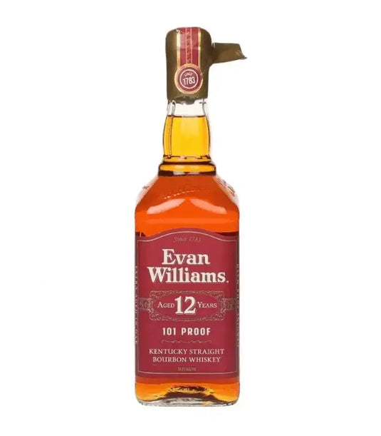 Evan Williams 12 Year Old Kentucky Straight Bourbon Whiskey Gold Wax 700mL - Main Street Liquor