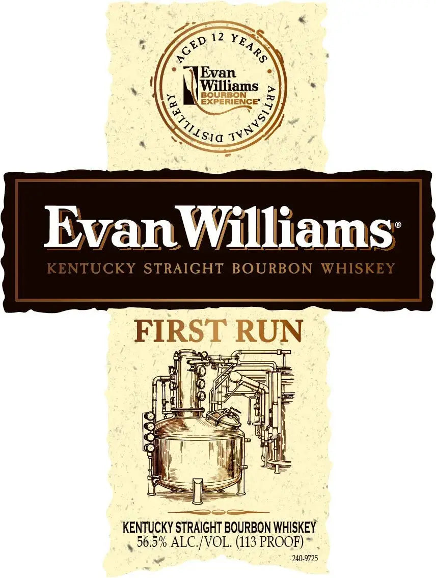 Evan Williams First Run 12 Year Kentucky Straight Bourbon Whiskey - Main Street Liquor