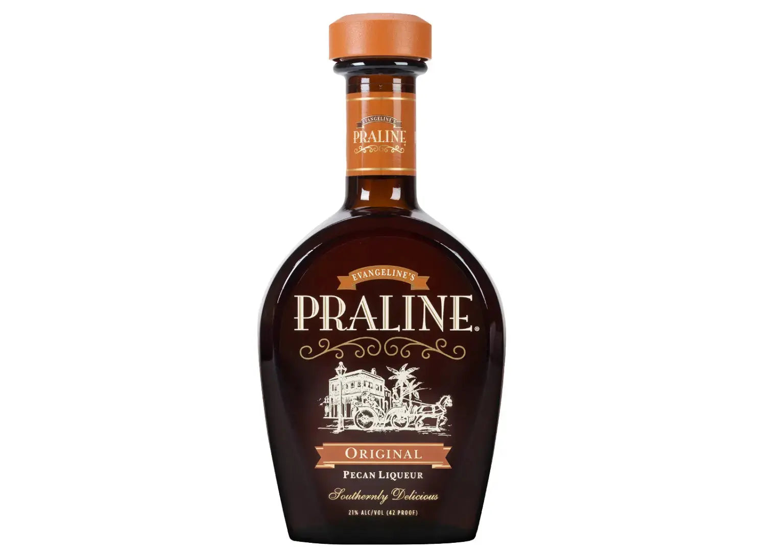 Evangeline’s Praline Pecan Liqueur Original Southern Recipe - Main Street Liquor