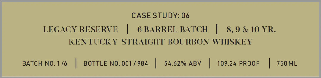 Frank August Case Study: 06 Legacy Reserve - Main Street Liquor