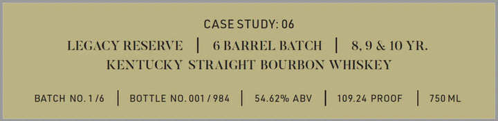 Frank August Case Study: 06 Legacy Reserve - Main Street Liquor