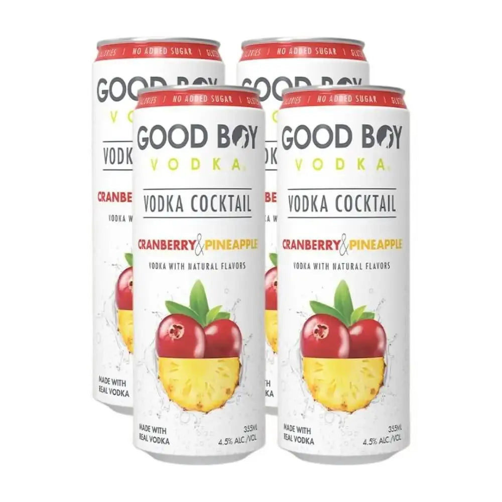 Good Boy Seltzer - Cranberry &amp; Pineapple 4pk - Main Street Liquor