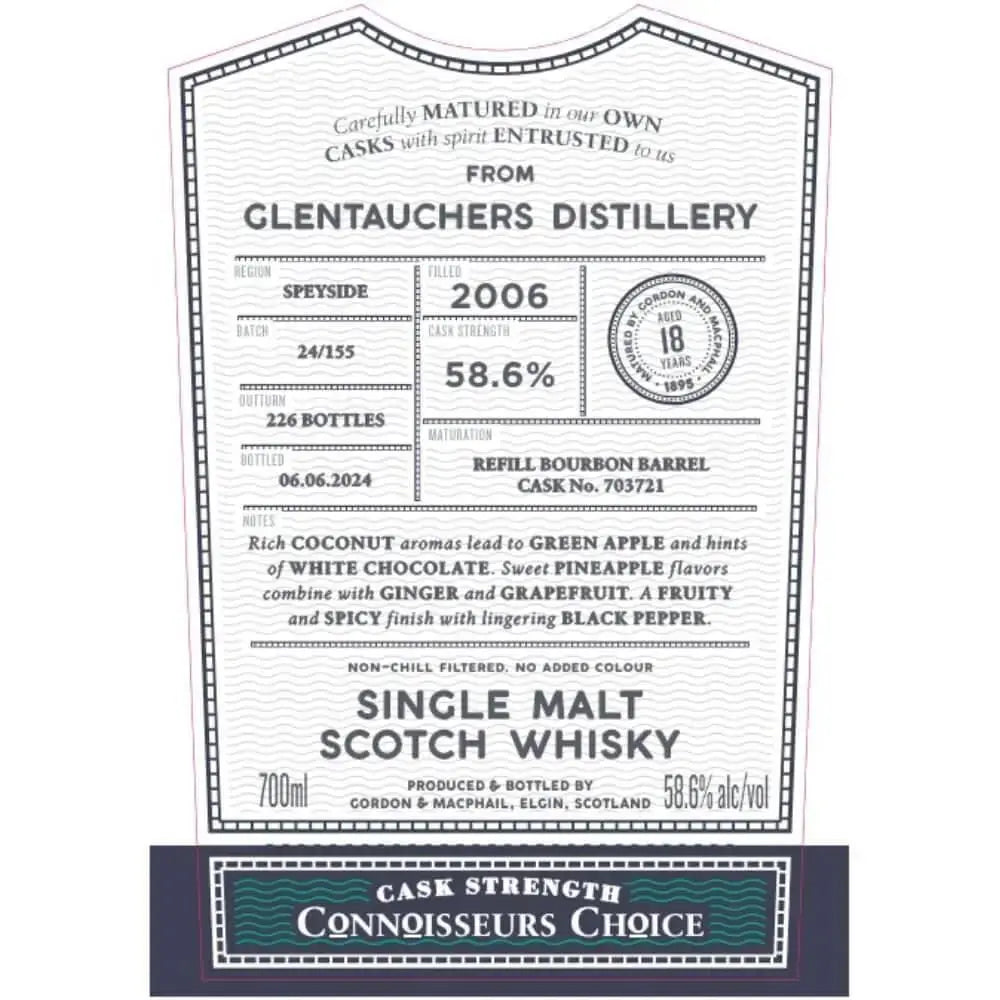 Gordon &amp; Macphail 2006 Glentauchers 18 Year Old - Main Street Liquor