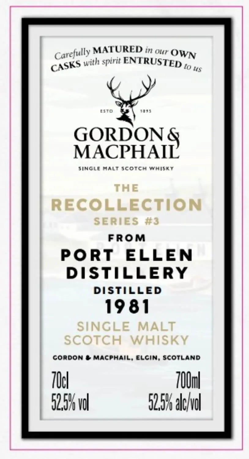 Gordon & MacPhail Recollection Series #3 Port Ellen 42 Year Old Single Malt Scotch Whisky 700mL - Main Street Liquor