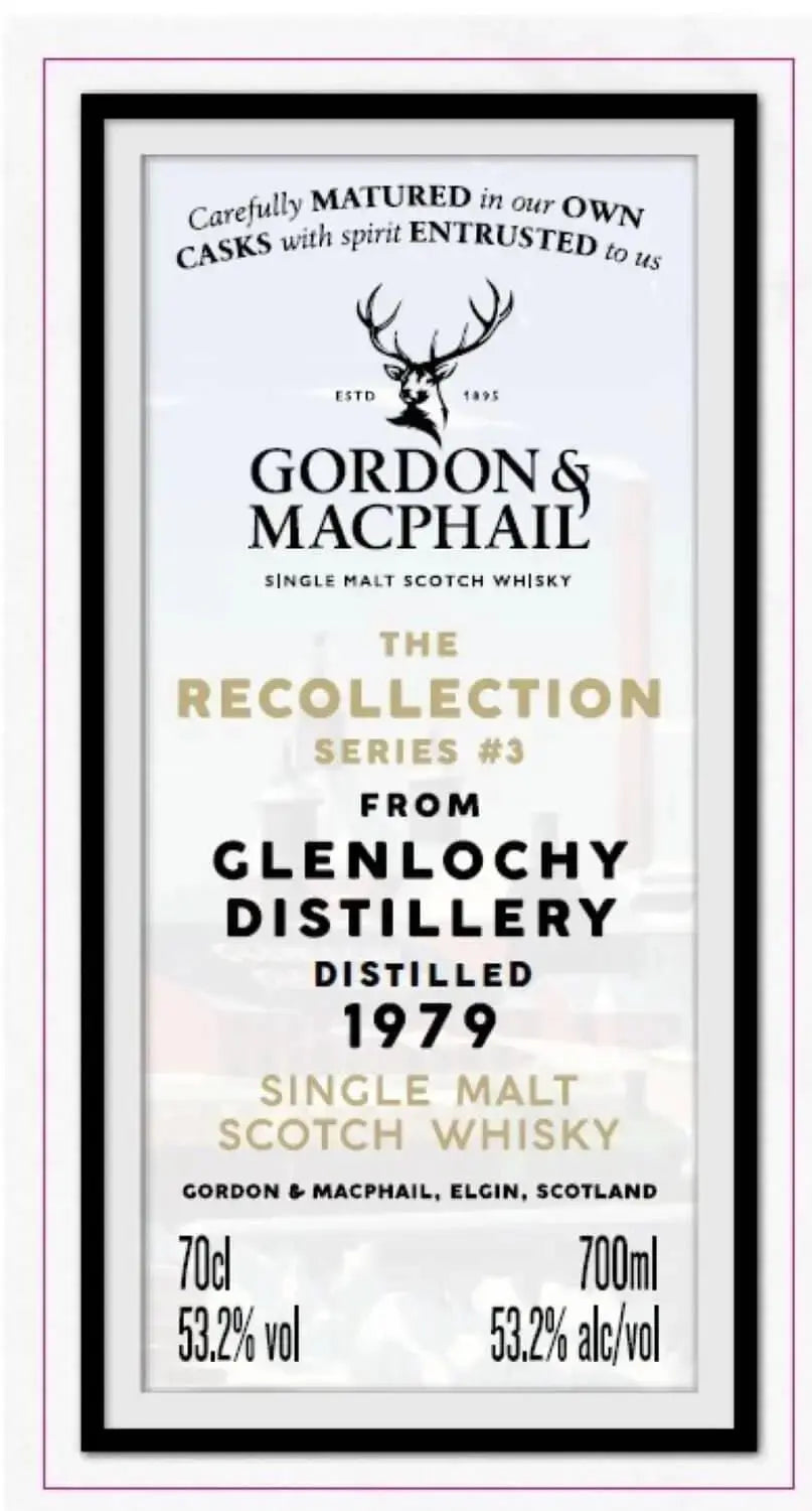 Gordon &amp; MacPhail The Recollection Series 3 Glenlochy 1979 Single Malt Scotch Whisky 700mL - Main Street Liquor