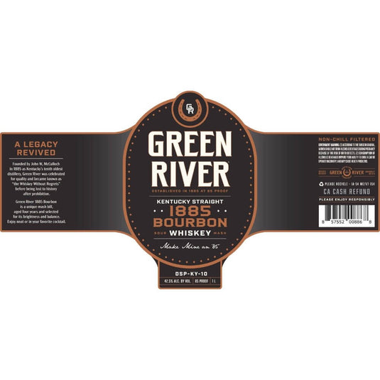 Green River 1885 Kentucky Straight Bourbon - Main Street Liquor