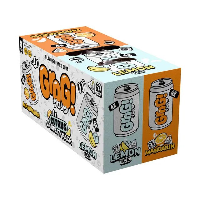 Grog! Flavored Hard Soda Citrus Variety Pack 8 Pack - Main Street Liquor