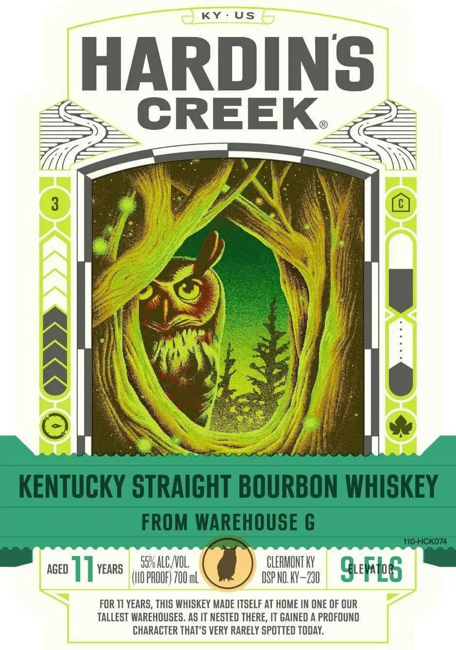 Hardin’s Creek Kentucky Straight Bourbon Warehouse G, 11 Year, 110 Proof - Main Street Liquor