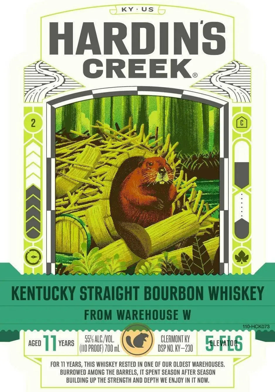 Hardin’s Creek Kentucky Straight Bourbon Warehouse W, 11 Year, 110 Proof - Main Street Liquor