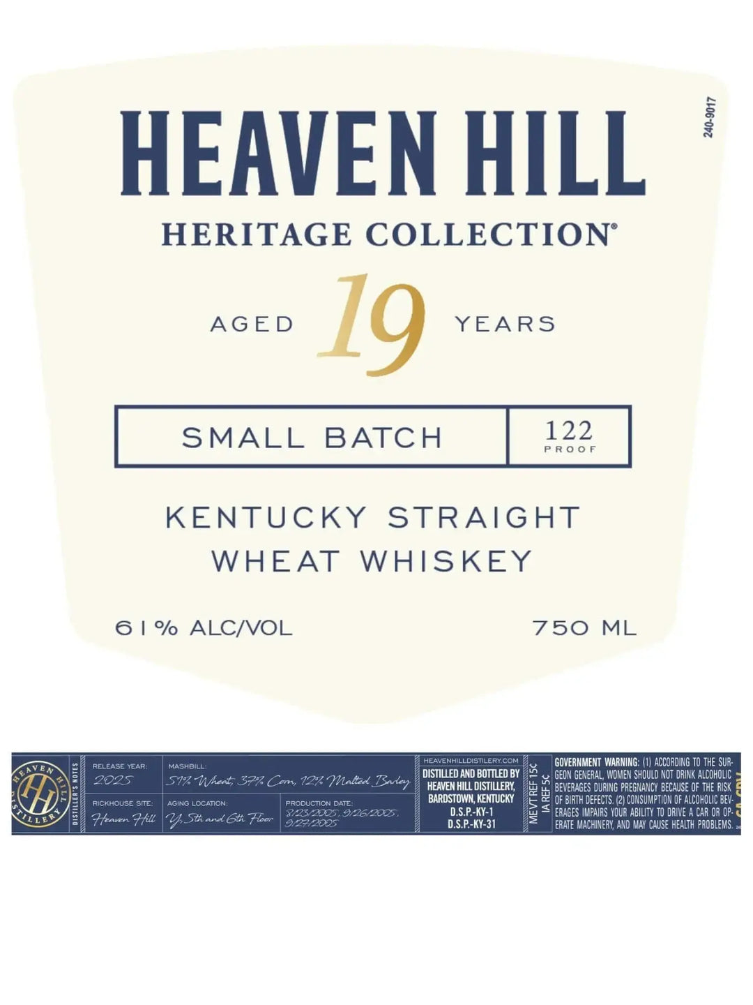 Heaven Hill Heritage Collection 19 Year Old Kentucky Straight Wheat Whiskey - Main Street Liquor