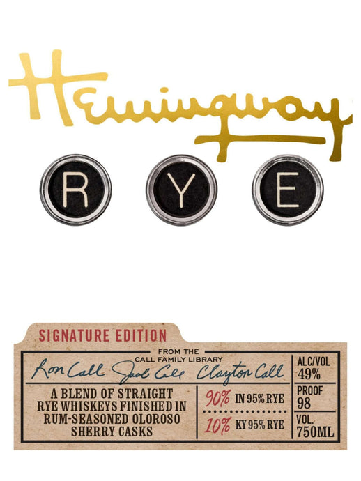 Hemingway Rye Signature Edition - Main Street Liquor