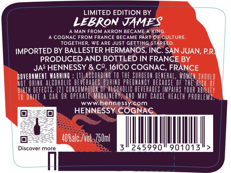 Load image into Gallery viewer, Hennessy Very Special Cognac x Lebron James Limited Edition 750ml - Main Street Liquor
