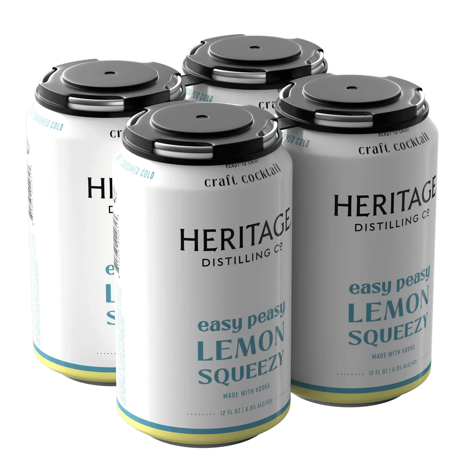 Heritage Distilling Co Easy Peasy Lemon Squeezy 4 Pack Cans - Main Street Liquor